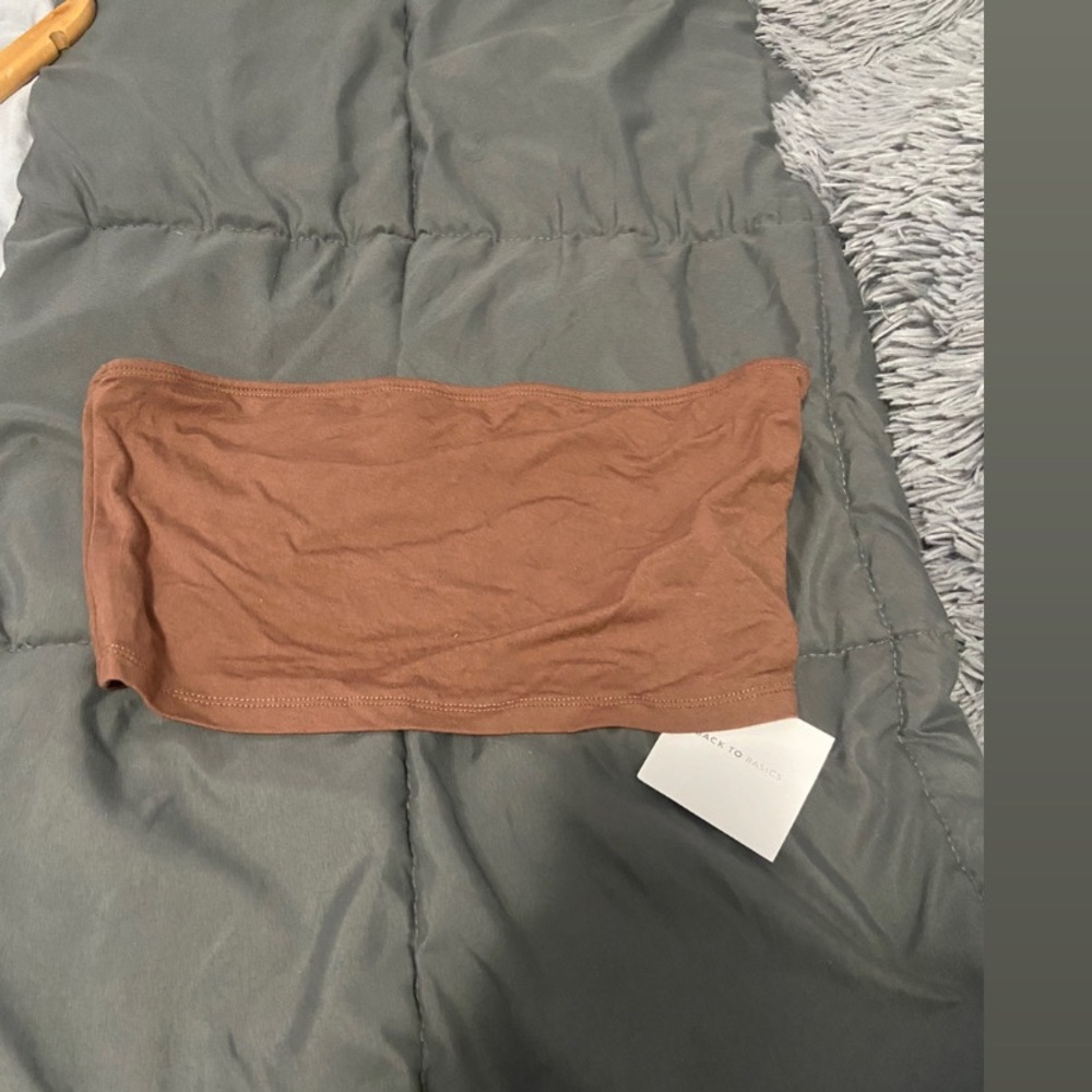 Brown crop top